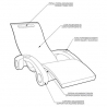 Sunlounger floating polyethylene Arkema