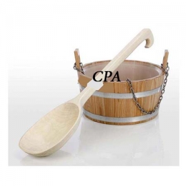 Sauna bucket with ladle Cpa