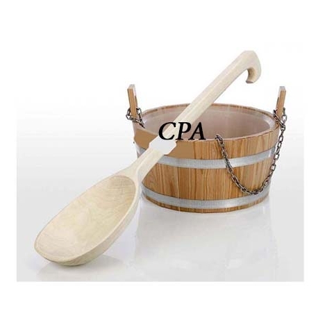 Sauna bucket with ladle Cpa