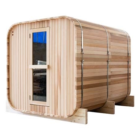 Outdoor sauna room Square Barrel