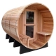 Outdoor sauna room Panoramic Barrel Alpha