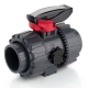 Ball valve pvc 2 Way dual block Fip