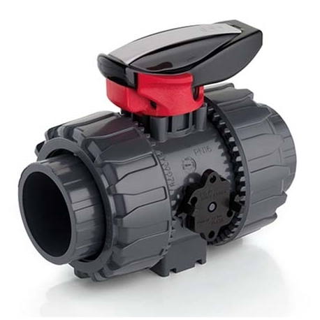 Ball valve pvc 2 Way dual block Fip