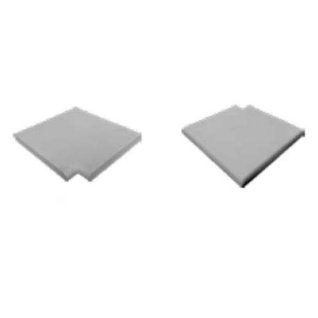 Flat coping stone corner 90° Espace