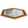 Inground overflow spa Neptuno Astral