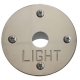 Support plate for piezoelectrical switch inox Light CPA
