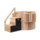 Wooden scandinavian hot tub electrical Alpha