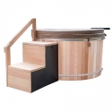 Wooden scandinavian hot tub electrical Drops