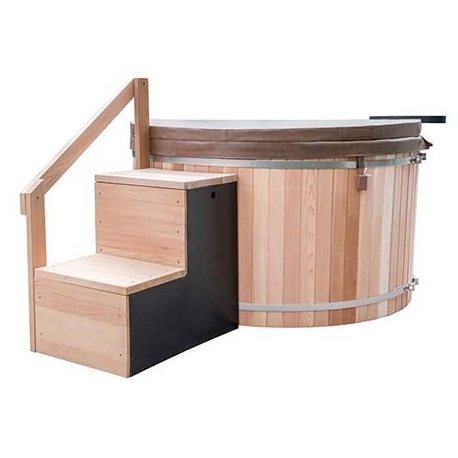 Wooden scandinavian hot tub electrical Alpha