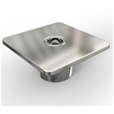 Return inlet square inox 50mm Astral