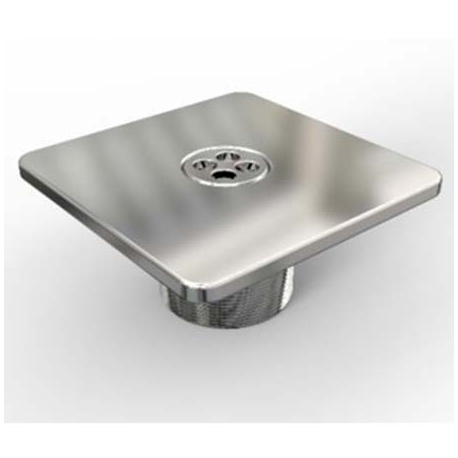 Στόμιo εισαγωγής τετράγωνο inox 4x8mm Astral