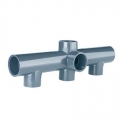 Spigot 4 outlet central inlet pvc Astral