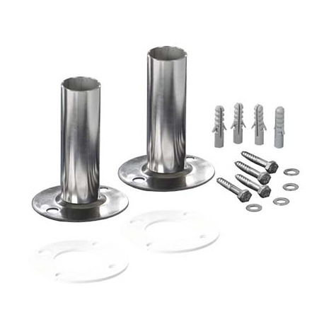 Βάση στήριξης σκάλας εξωτερική με φλάτζα inox AS