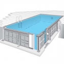Swimming pool steel panel liner complete kit 3x4.5x1.2m H²O