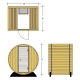 Outdoor sauna room Small Barrel Drops
