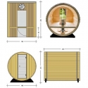 Outdoor sauna room Panorama BRL