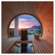 Outdoor sauna room Panorama Drops