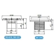 Wall water inlet sri-150 inox