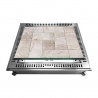 Tile manhole cover with suspension MXA