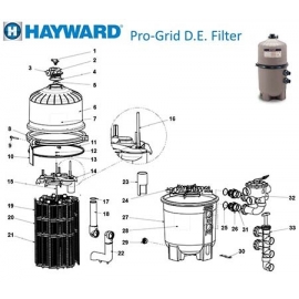 Λάστιχο Κορμού Φίλτρου Pro Grid DE Hayward