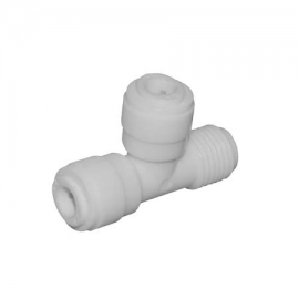 Water filter union side thread tee