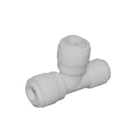 Water filter union side thread tee