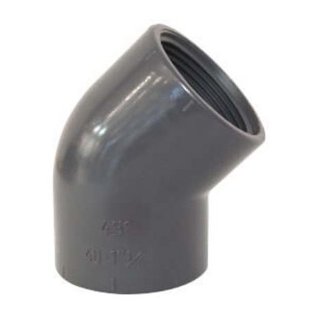 Elbow pvc screw 45° AK Palaplast