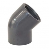 Elbow pvc screw female threaded 45° AK Palaplast