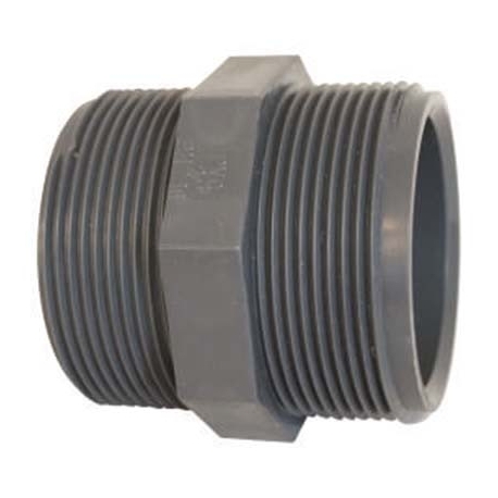 Barrel nippel with threaded male AK Palaplast