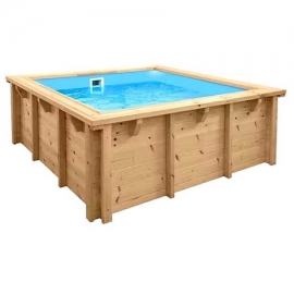 Wooden pool Niagara Baby Blue