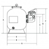 Sand filter polyethylene Injected AquaLine