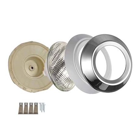 Pool lighiting with stainless steel front rim ULP